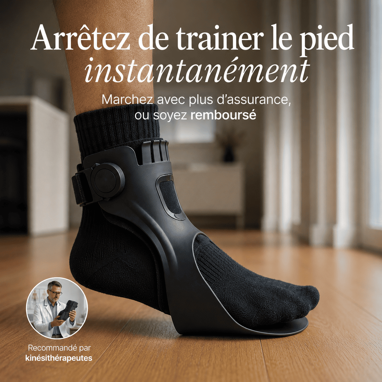 Kynox Marche Sereine™ — Orthèse releveur de pied